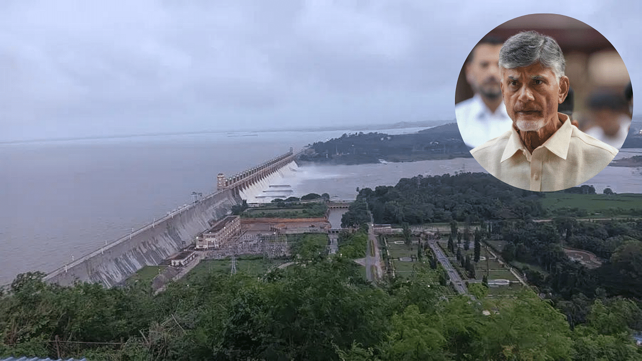 <div class="paragraphs"><p>The Tungabhadra Dam and Andhra Pradesh N Chandrababu Naidu.</p></div>